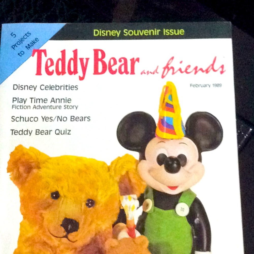 Vtg 1989 Disney Souvenir Issue Teddy Bear& Friends